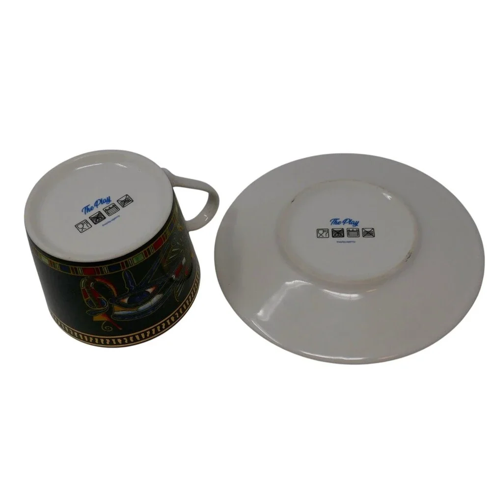 The Play Agency King Tut Black Eye of Ra Bone China Cup & Saucer